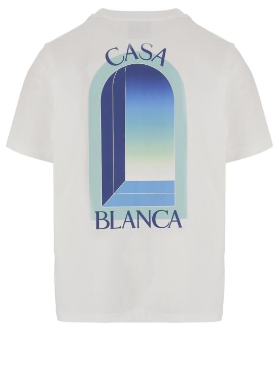 26FW 카사블랑카 반팔 티셔츠 MPF26JTS00114 White - CASABLANCA
