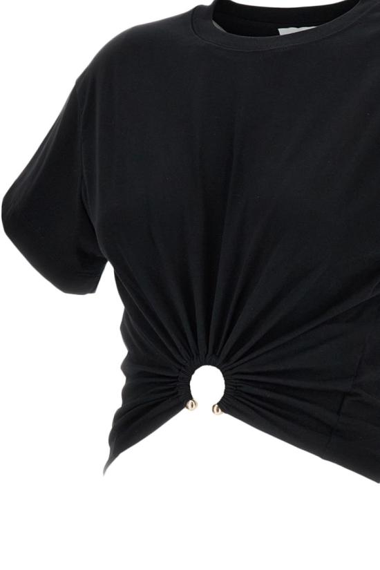26FW 파코라반 반팔 티셔츠 23AJTO539CO0485P001 Black - PACO RABANNE