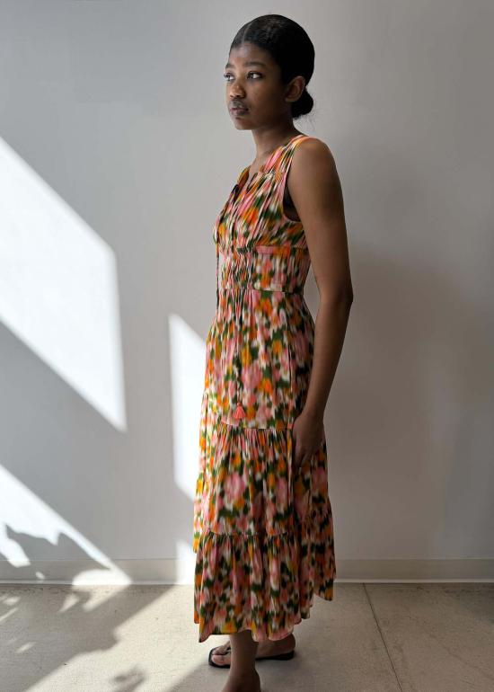 Hope For Flowers by Tracy Reese 롱 원피스 트레이시 리즈의 Hope For Flowers 티어드 페전트 맥시 드레스 가든 플로럴 - OTHER BRANDS