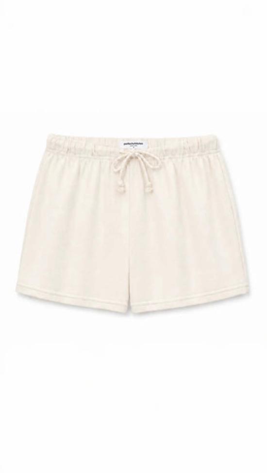  퍼펙트 화이트 티 숏팬츠 레이라 프렌치 테리 반바지 - PERFECT WHITE TEE