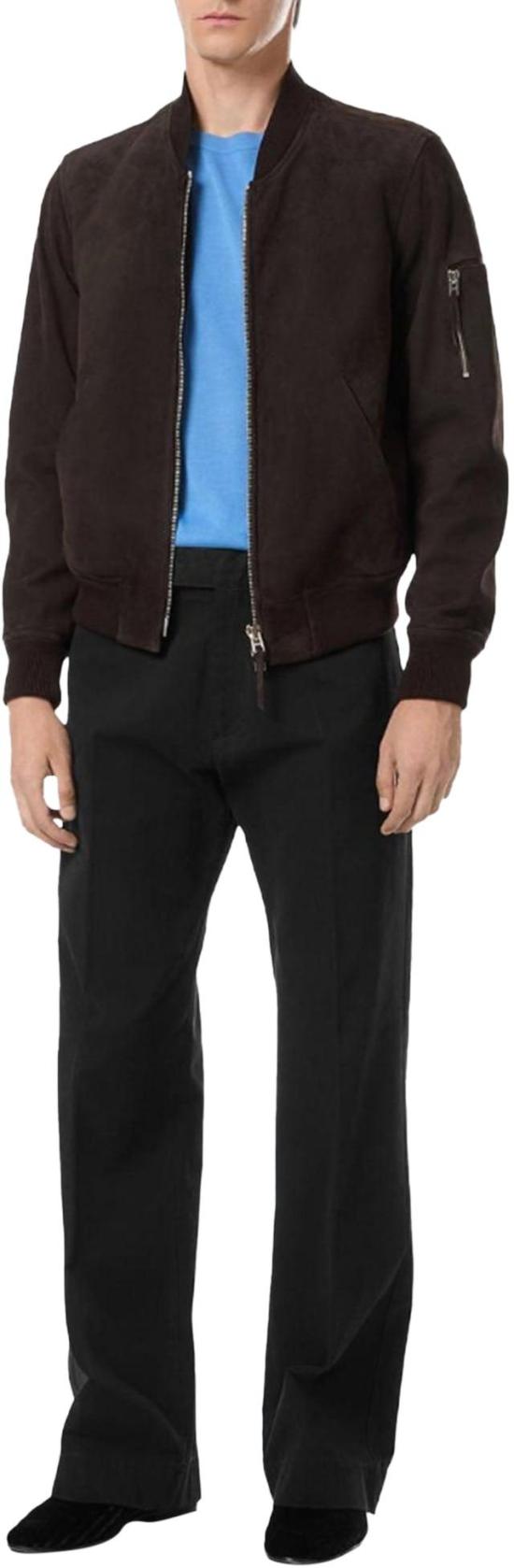 26FW 톰포드 봄버 자켓 LMS027CHOCOLATETORTELTHRWEARBLOUSON BROWN - TOMFORD