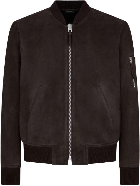 26SS 톰포드 봄버 자켓 LMS027CHOCOLATETORTELTHRWEARBLOUSON BROWN