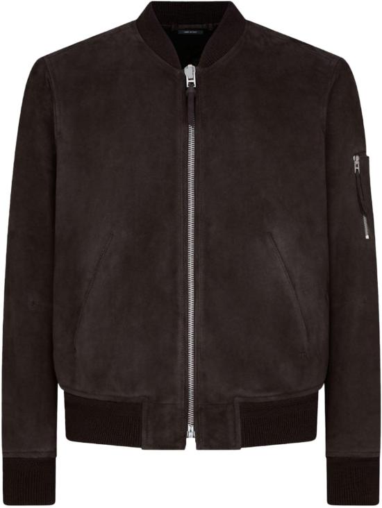 26FW 톰포드 봄버 자켓 LMS027CHOCOLATETORTELTHRWEARBLOUSON BROWN