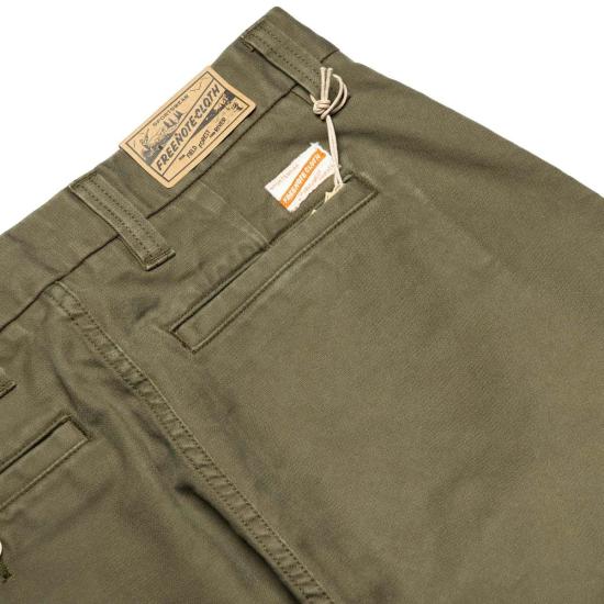  프리노트 클로스 치노 팬츠 데크 팬츠 올리브 - FREENOTE CLOTH