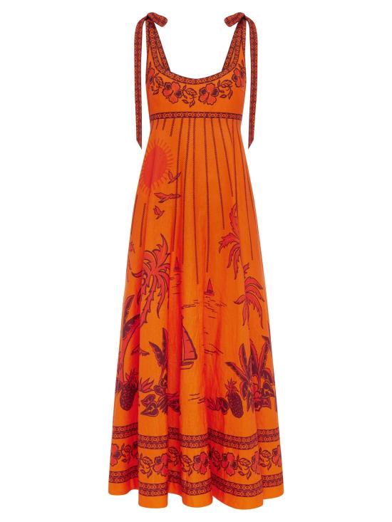 26FW 알레메 롱 원피스 7415D ORANGE Arancione