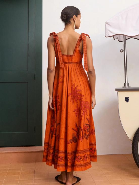 26FW 알레메 롱 원피스 7415D ORANGE Arancione - ALEMAIS