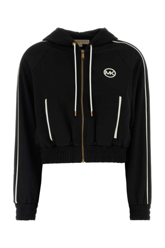 26FW 마이클 코어스 후드 티셔츠 MR651X2K8N 001 Black