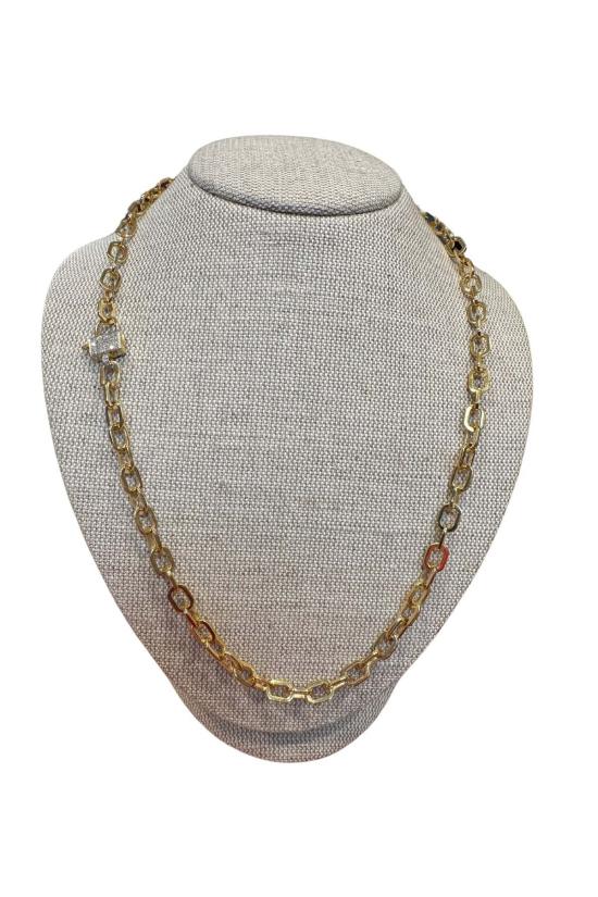  The Woods Fine Jewelry 목걸이/팬던트 더 우즈 파인 주얼리 링크 체인 잠금장치 V786 B 목걸이 (황동) - OTHER BRANDS