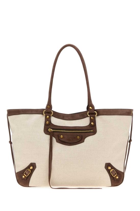 26FW 발렌시아가 토트백 8664682ACO5 9223 Beige o Tan