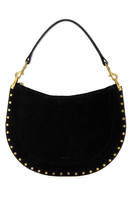 26FW 이자벨마랑 오스칸 소프트 지퍼 백 BF0066FAB2C03M 01BK Black