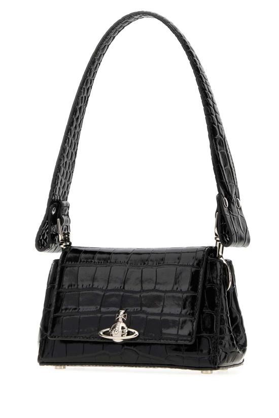 26FW 비비안웨스트우드 헤이즐 스몰 핸드백 4603000WWL0098 N401 Black - VIVIENNE WESTWOOD