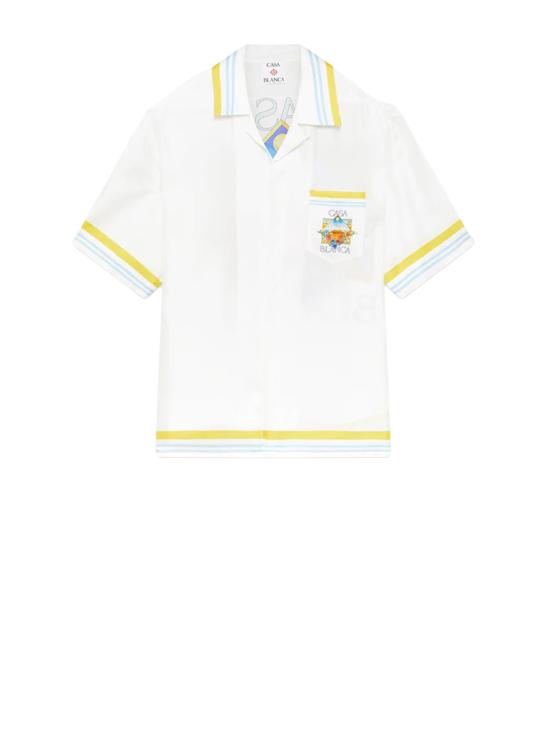 26SS 카사블랑카 반팔 셔츠 M SS26 SH 003 04 FLOWER COU
