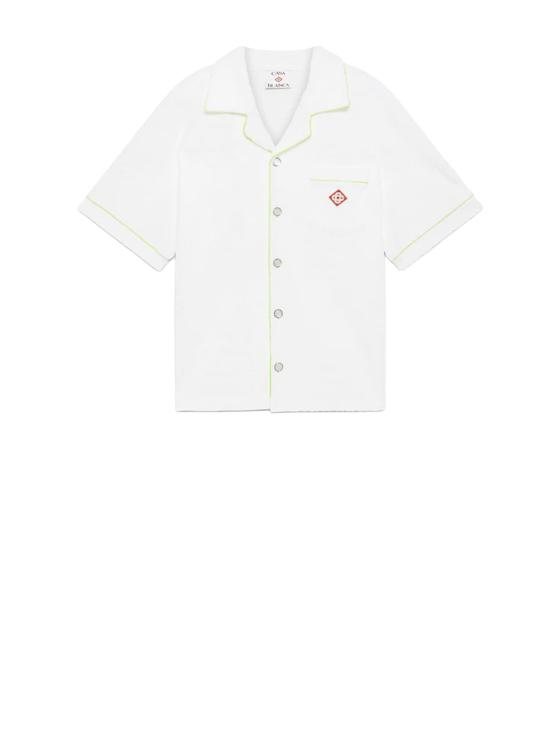26SS 카사블랑카 반팔 셔츠 M SS26 SH 085 01 WHITE