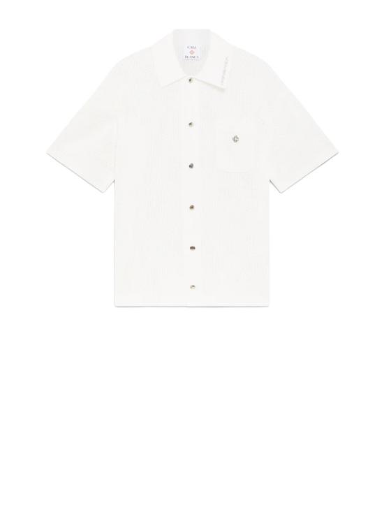 26SS 카사블랑카 반팔 셔츠 M SS26 KW 1338 03 WHITE