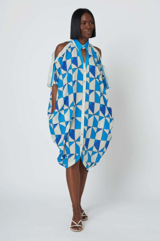 Hope For Flowers by Tracy Reese 원피스 트레이시 리즈의 꽃을 위한 희망 콜드 숄더 코쿤 드레스 타일