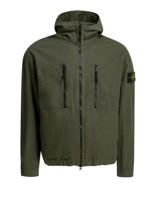 26FW 스톤 아일랜드 오가닉 코튼 립스톱 후드 오버셔츠 오가닉 코튼 립스톱 후드 오버셔츠 L2S151200011 S0211V0078