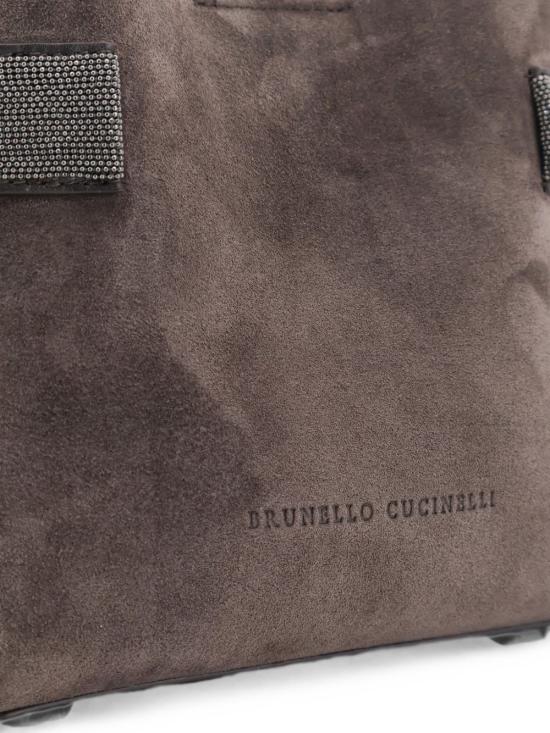 26FW 브루넬로 쿠치넬리 스몰 에센스 탑핸들 백 MBDLD2499 C9795 Pepe - BRUNELLO CUCINELLI