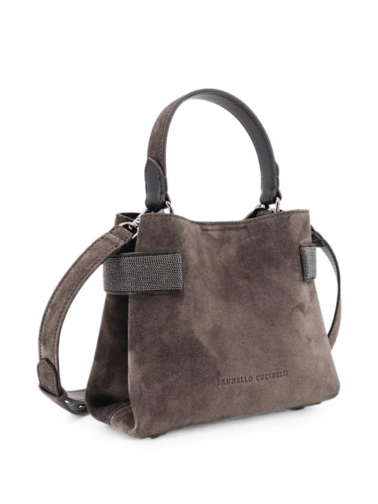 26FW 브루넬로 쿠치넬리 스몰 에센스 탑핸들 백 MBDLD2499 C9795 Pepe - BRUNELLO CUCINELLI