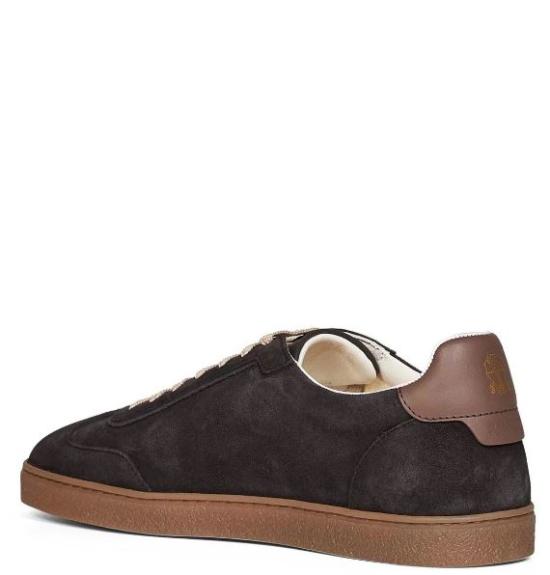 26FW 브루넬로 쿠치넬리 스웨이드 스니커즈 MZUMGLJ336 CLV06 Pepe - BRUNELLO CUCINELLI
