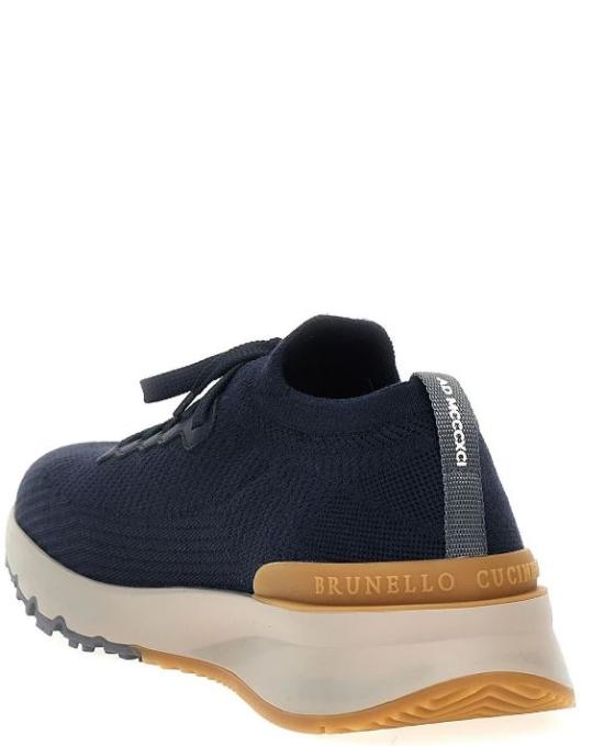 브루넬로 쿠치넬리 스니커즈 MZUWLBO253 CEG72 Navy - BRUNELLO CUCINELLI