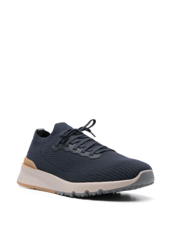  브루넬로 쿠치넬리 스니커즈 MZUWLBO253 CEG72 Navy - BRUNELLO CUCINELLI
