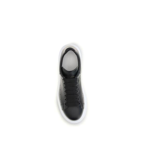  알렉산더 맥퀸 스니커즈 송아지 가죽 보스 타우러스 플랫폼  블랙 - ALEXANDER MCQUEEN