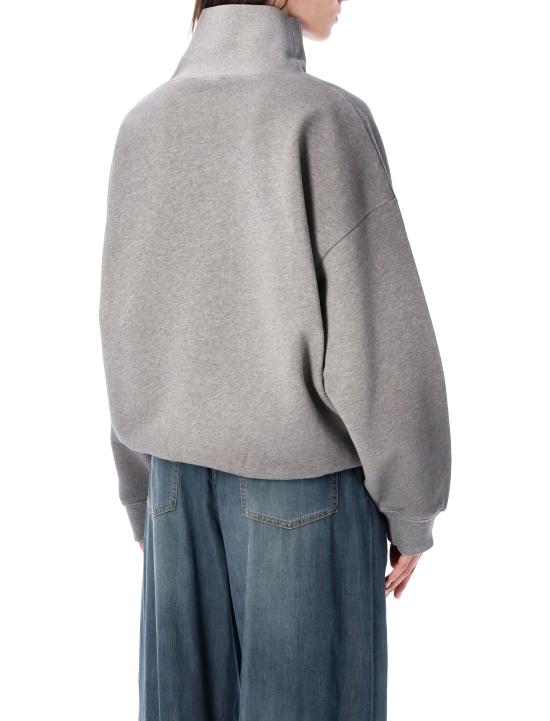 26FW 아크네 스튜디오 플리스 로고 스웨트셔츠 플리스 로고 스웨트셔츠 AI0193 990 - ACNE STUDIOS