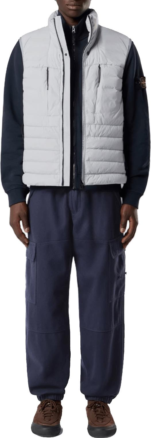 26FW 스톤 아일랜드 아우터 STONEISLANDL2S15G100011S0183V0049SEAMLESSTUNNELNYLONDOWNTCVESTLIGHTGREY WHITE - STONE ISLAND