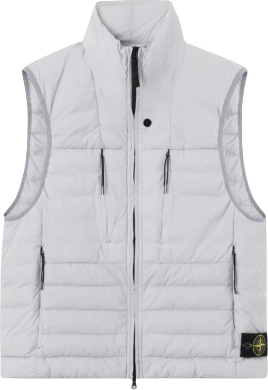26FW 스톤 아일랜드 아우터 STONEISLANDL2S15G100011S0183V0049SEAMLESSTUNNELNYLONDOWNTCVESTLIGHTGREY WHITE