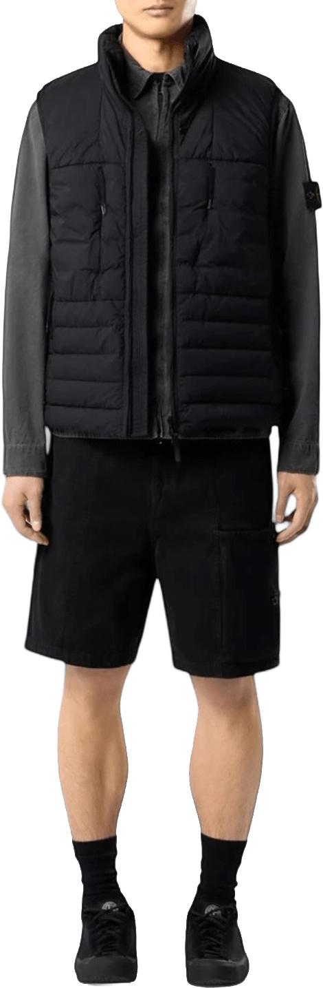 26FW 스톤 아일랜드 아우터 STONEISLANDL2S15G100011S0183V0029SEAMLESSTUNNELNYLONDOWNTCVESTBLACK - STONE ISLAND