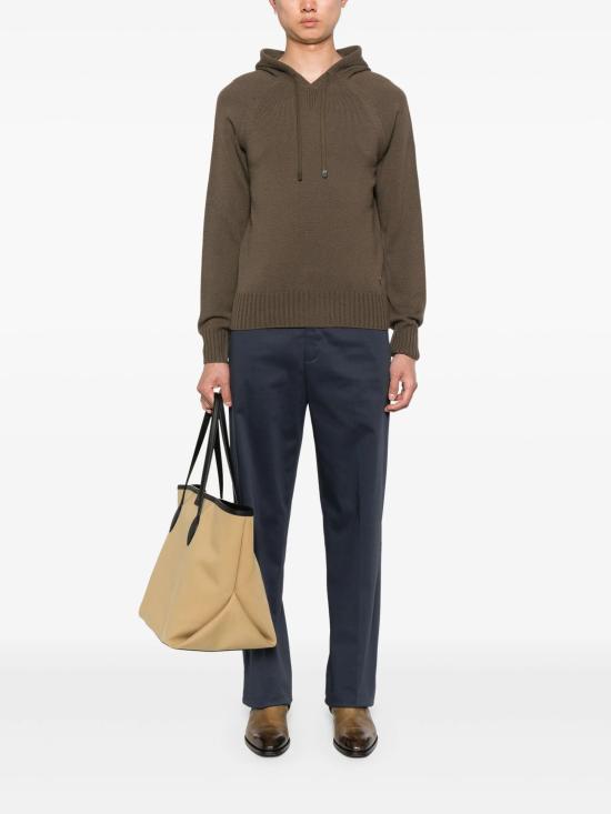 26FW 톰포드 후드 티셔츠 KOL003 YMK069TAL KAKI - TOMFORD