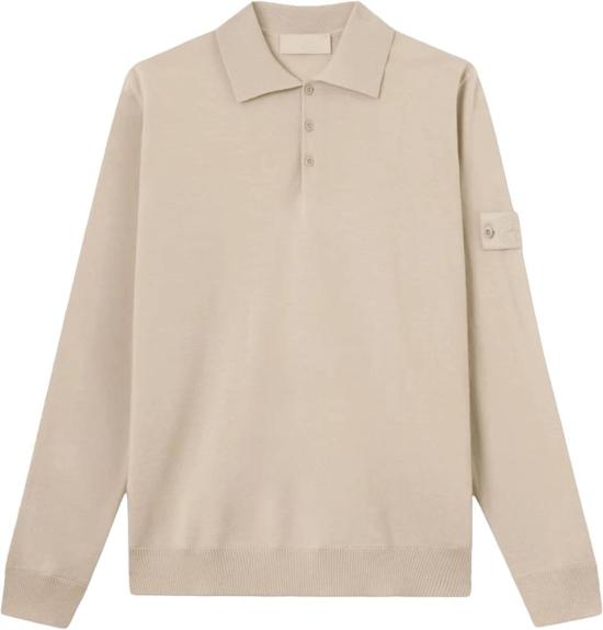 26FW 스톤 아일랜드 스웨터 STONEISLANDL2S155100076S00FCV0090LIGHTPURERWSWOOLGHOSTPOLOSHIRTBEIGE WHITE