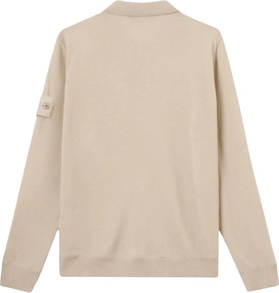 26FW 스톤 아일랜드 스웨터 STONEISLANDL2S155100076S00FCV0090LIGHTPURERWSWOOLGHOSTPOLOSHIRTBEIGE WHITE - STONE ISLAND