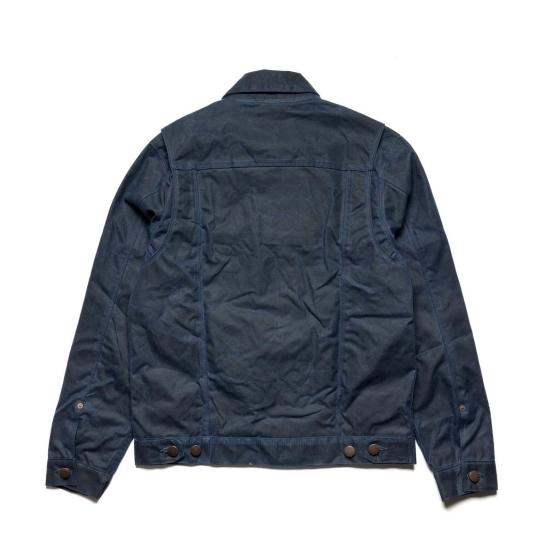  프리노트 클로스 데님 자켓 RJ 1 라이더 재킷 왁스 캔버스 네이비 (네이비 안감) - FREENOTE CLOTH
