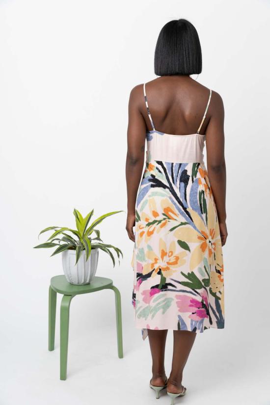  Hope For Flowers by Tracy Reese 원피스 트레이시 리즈의 'Hope For Flowers' 플라운스 슬릿 브이리스 드레스, 화려한 꽃무늬 장식 - OTHER BRANDS