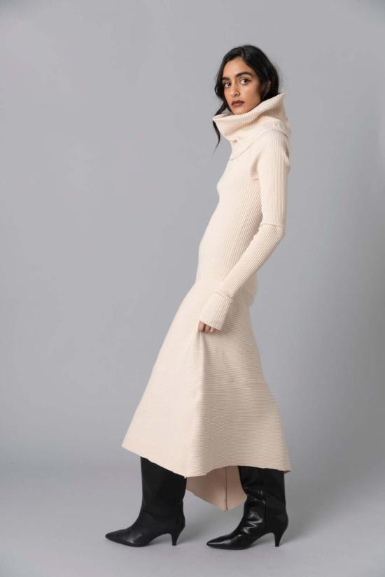  Hope For Flowers by Tracy Reese 롱 원피스 트레이시 리즈의 'Hope For Flowers' 카울 드레스 아몬드 색상 - OTHER BRANDS
