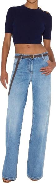 26FW 엘리자베타프랜치 데님 팬츠 8630213 BLUE - ELISABETTA FRANCHI
