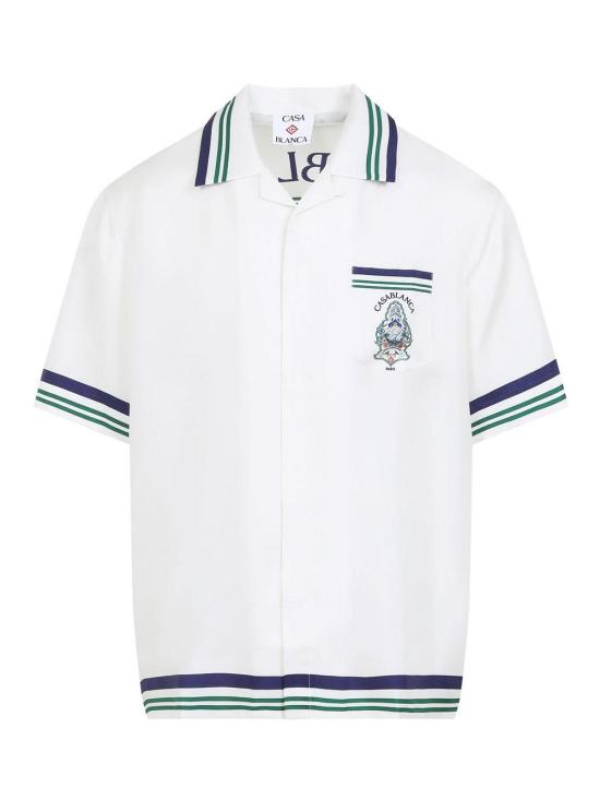 26FW 카사블랑카 반팔 셔츠 MPF26SH00301 White
