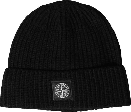 26FW 스톤 아일랜드 모자 STONEISLANDL2S15N100012S00B4V0029LIGHTRWSGEELONGWOOLBEANIEBLACK