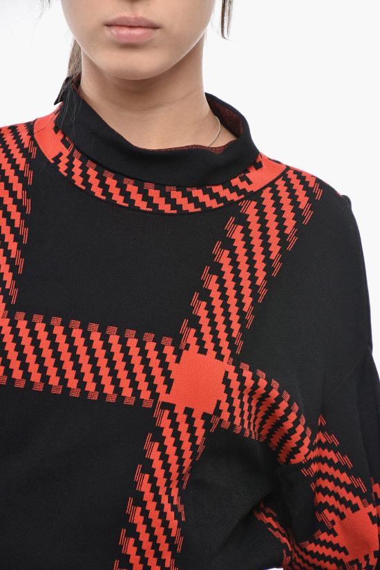  스텔라 맥카트니 미디 원피스 602435S22168533 Nero Rosso - STELLA MCCARTNEY