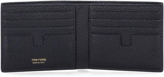 26FW 톰포드 그레인 레더 클래식 반지갑 Y0228LCL158GNAA BLACK - TOMFORD