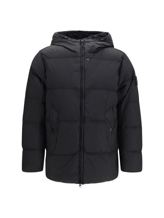 26FW 스톤 아일랜드 크링클 렙스 NY 패딩 재킷 L2S154100037S0A23 V0029 BLACK
