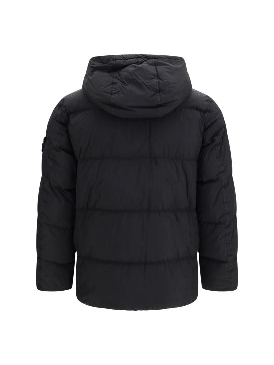 26FW 스톤 아일랜드 크링클 렙스 NY 패딩 재킷 L2S154100037S0A23 V0029 BLACK - STONE ISLAND