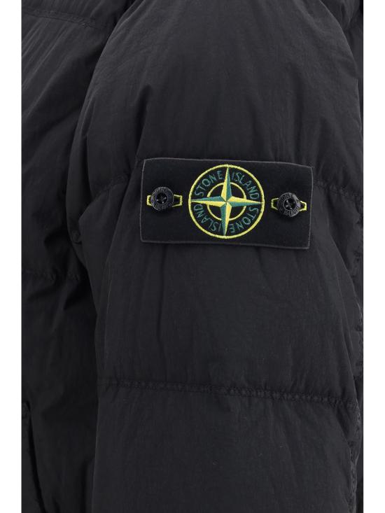 26FW 스톤 아일랜드 크링클 렙스 NY 패딩 재킷 L2S154100037S0A23 V0029 BLACK - STONE ISLAND
