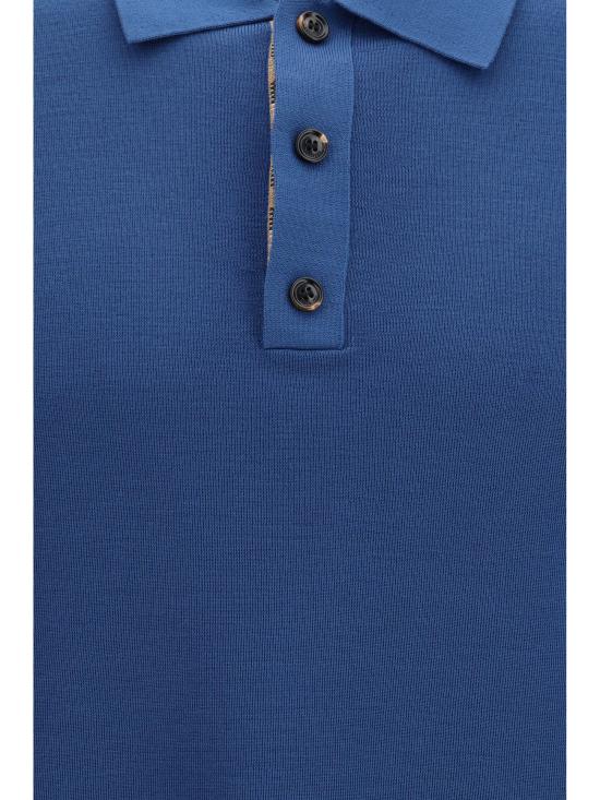 26FW 버버리 폴로 티셔츠 8130167 A4191 BLUE - BURBERRY
