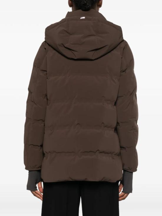 26FW 에르노 4 디렉션 스트레치 매트 패브릿 A-셰이프 재킷 4 디렉션 스트레치 매트 패브릿 A-셰이프 재킷 PI002226D 12590SZ8815 Brown - HERNO