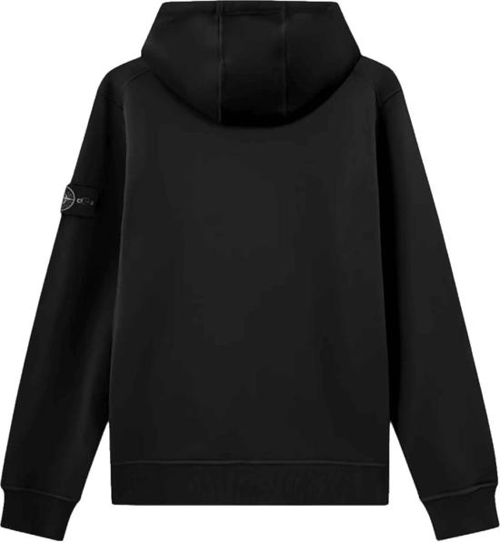 26FW 스톤 아일랜드 후드 티셔츠 STONEISLANDL2S156100062S0051V0029ORGANICCOTTONFLEECEHOODIEBLACK - STONE ISLAND