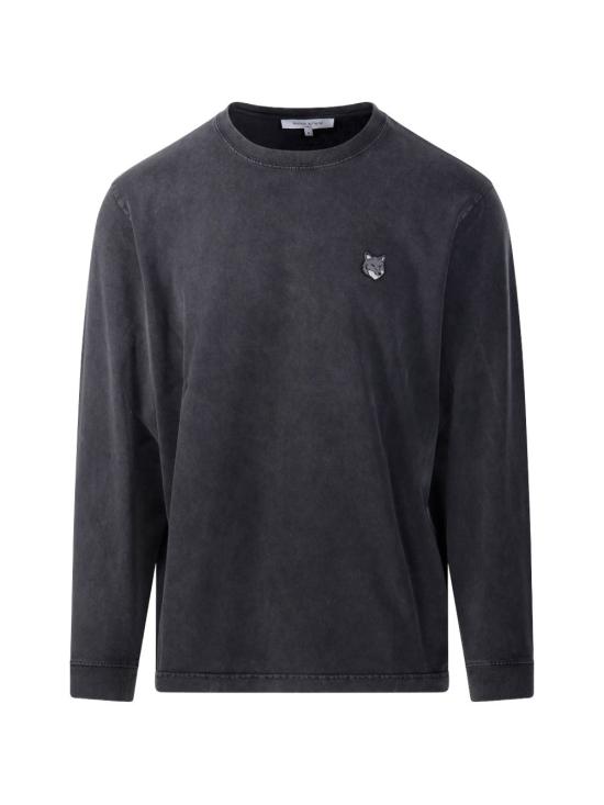 26FW 메종키츠네 긴팔 티셔츠 PM00119KJBIT7 0519 Black grey