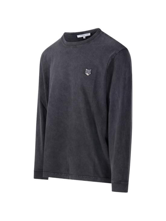 26FW 메종키츠네 긴팔 티셔츠 PM00119KJBIT7 0519 Black grey - MAISON KITSUNE