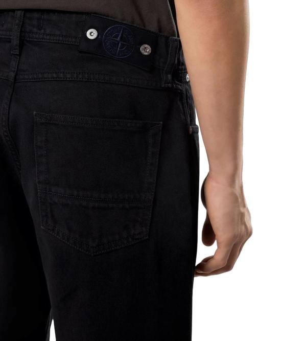 26FW 스톤 아일랜드 데님 팬츠 STONEISLANDL2S14J100005S0J24V0029LIGHTBULLDENIMTCSTRAIGHTFITJEANSBLACK - STONE ISLAND